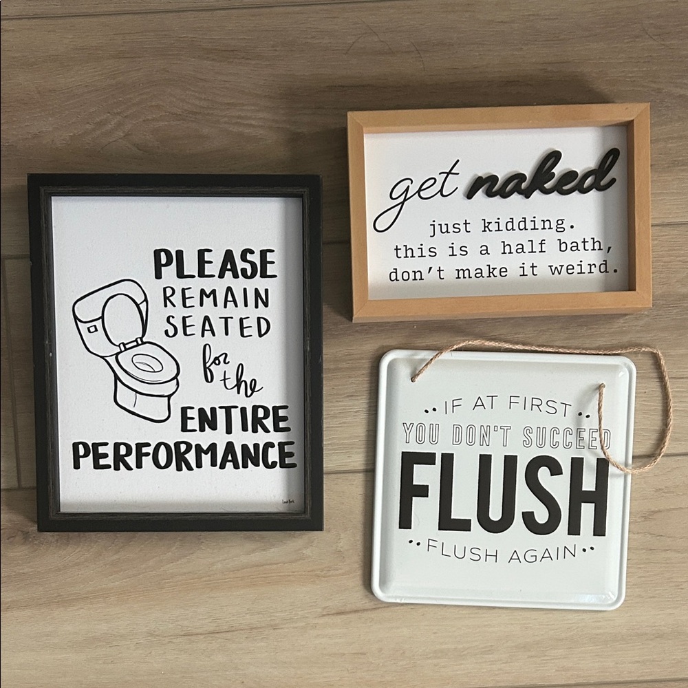 Funny bathroom wall decorations